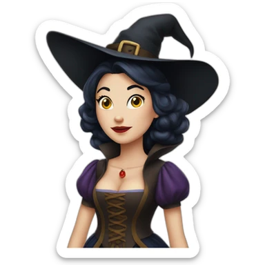 Witch Snow white sticker