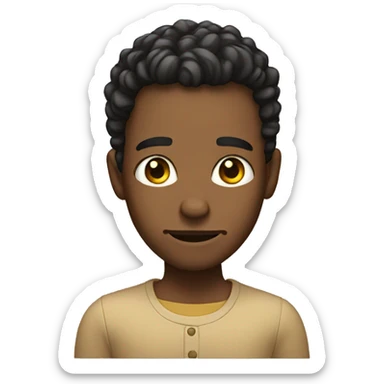 raising one eyebrow sticker