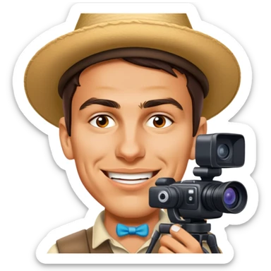 Make him a YouTuber or vlogger at Disney world sticker