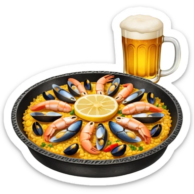 beer trap paella sticker