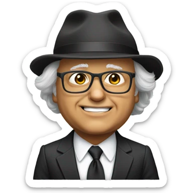 Danny devito and trumps kid sticker