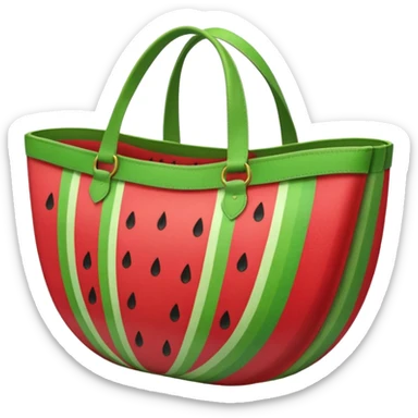 Watermelon beach bag sticker