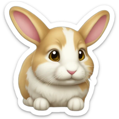 Petit lapin sur le canapé sticker