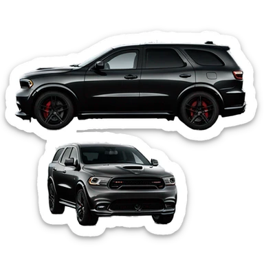 Dodge Durango srt 2024 black sticker