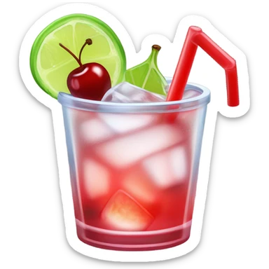 ICE drinks cherry limeade flavor sticker