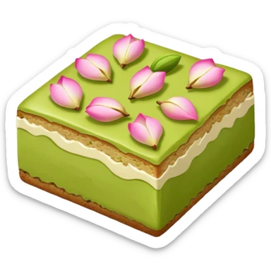 Rose petals pistachio blondie sticker