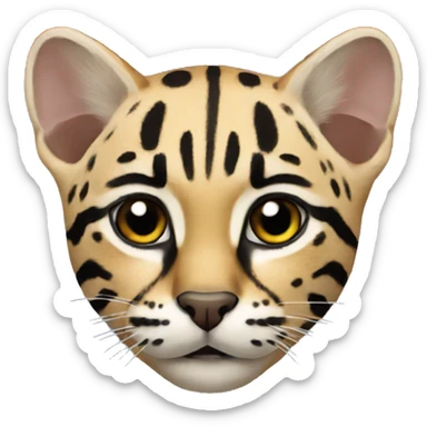 ocelot realistic sticker