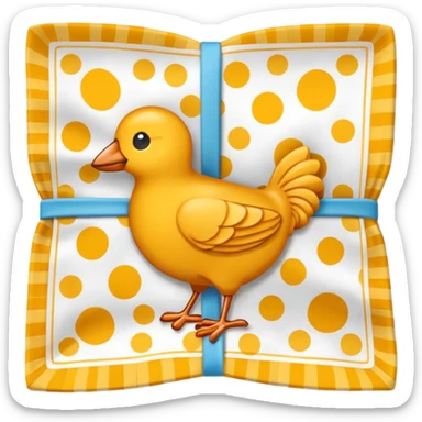 flapped patterned napkin sticker