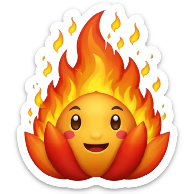 a lua tem que estar dentro do fogo e sem mini sticker