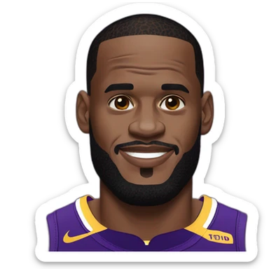 Lebron james lakers sticker