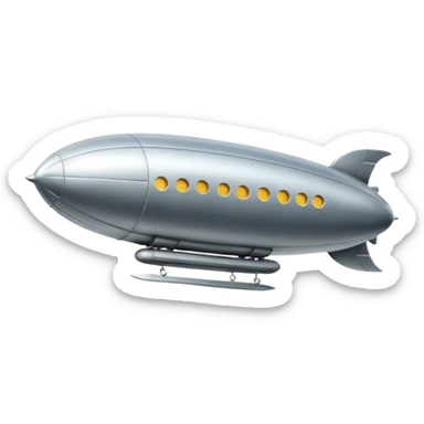 flying zeppelin  sticker