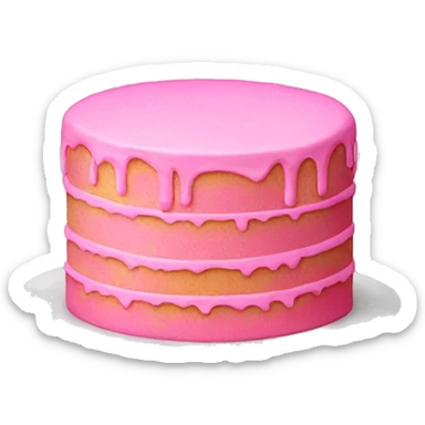 pink cake sticker