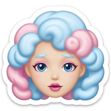 cloud person cotton candy sassy sticker