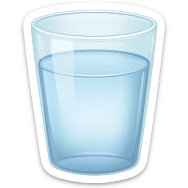 glass of water sticker