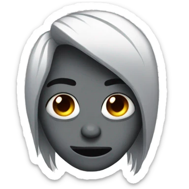 Scary emo with piercings  sticker