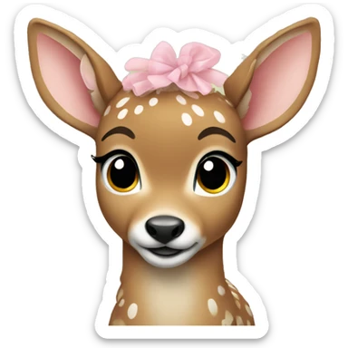 fawn wearing tutu sticker