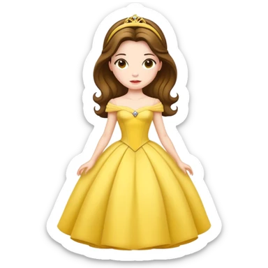 Belle from Disney sticker