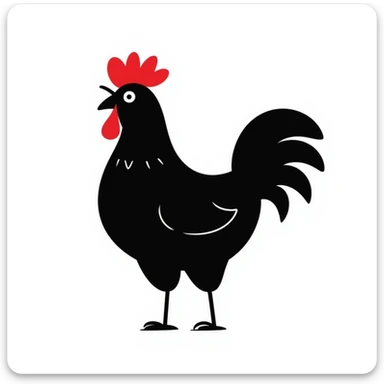Rooster sticker