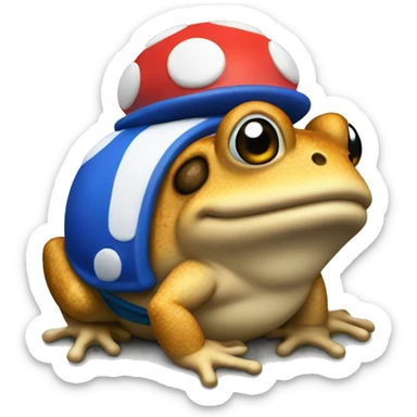 Toad from Mario  sticker