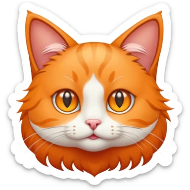 cat with stars in its eyes sticker