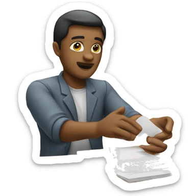 handing off assignment sticker