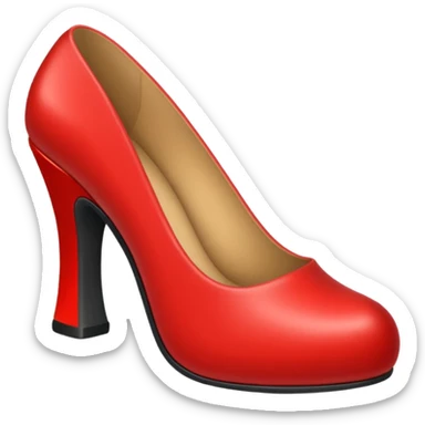 red shoe sticker