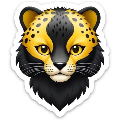 Pantera negra e onça pintada  sticker