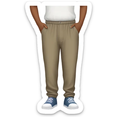 Pantalón baggy  sticker