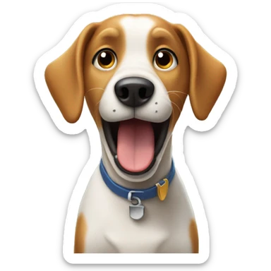 dog barking at the mailman sticker