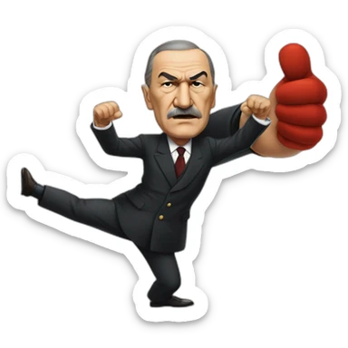 Atatürk throws a punch to Kılıçdaroğlu sticker