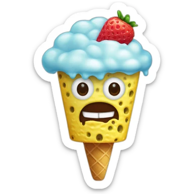 SpongeBob SquarePants Ice cream sticker