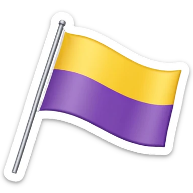 Nonbinary pride flag sticker