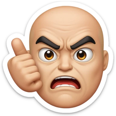 finger wagging  sticker