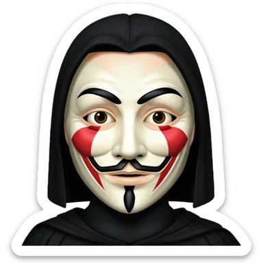 V for vendetta  sticker
