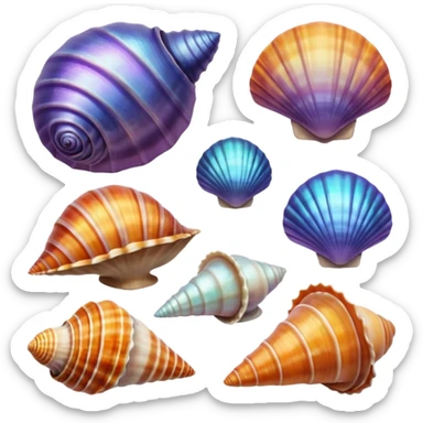 Sea shells sticker