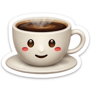 a cup of coffee sticker