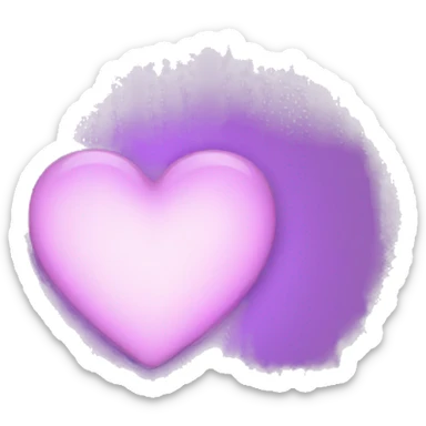 light purple hearth sticker