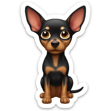 miniature pincher  sticker