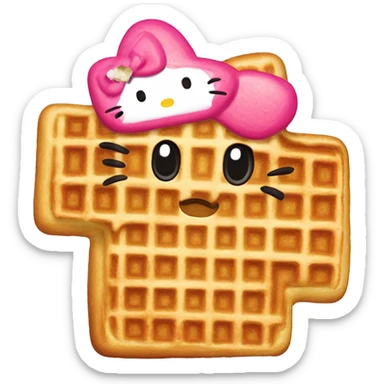 Waffle hellokitty sticker