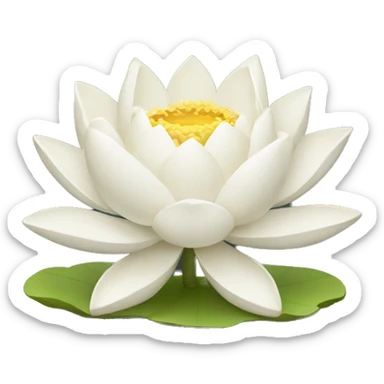 White lotus sticker