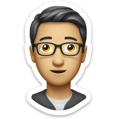 Chinese nerd sticker