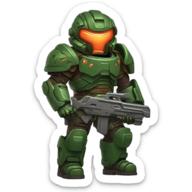 Logo Doom slayer sticker