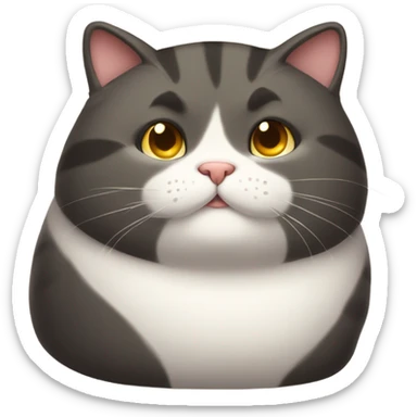 Super Duper Fat Cat sticker
