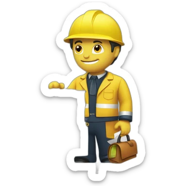 postman-always-rings-twice-yellow-safety-jacket sticker