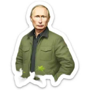 Putin and agriculture sticker