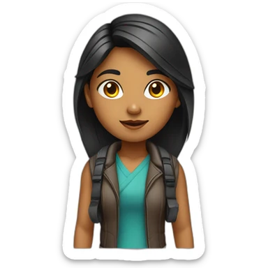 Indian tech girl sticker