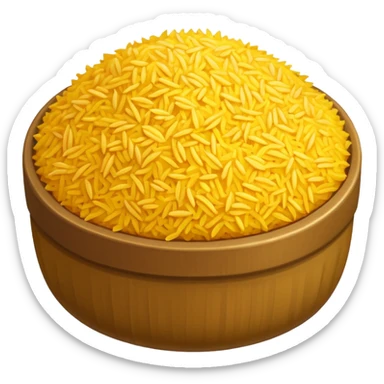 yellow rise food sticker