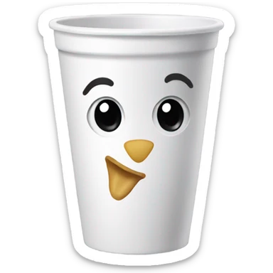 Chick-fil-A cup sticker