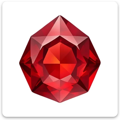 Garnet crystal sticker