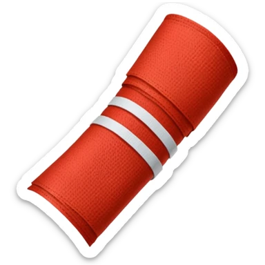 Sanguine-red arm bandages sticker